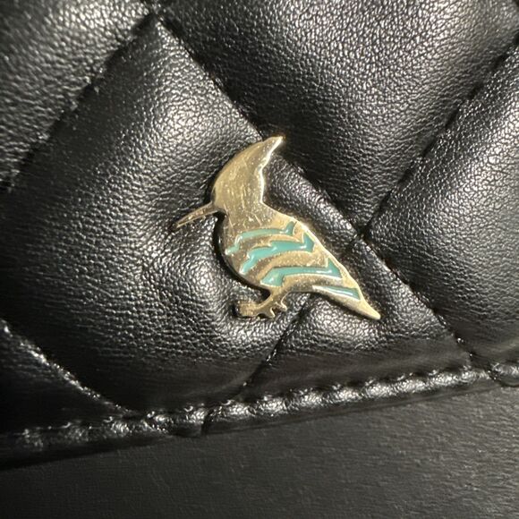 Oneoddbird Black Flap Shoulder Bag Crossbody Purse w/ 3 Interchangeable Flaps - Picture 11 of 14